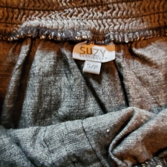 Strapless gray chambray dress with pockets size S Suzy sheir - Picture 2 of 2